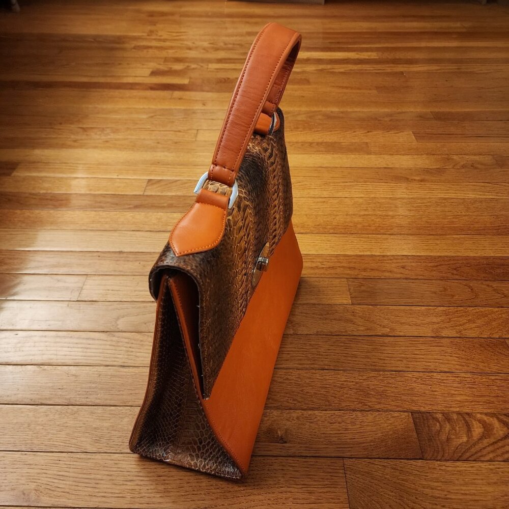 Veari Genuine Leather Python Purse - image 6